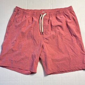 Fair Harbor Coral Drawstring Swim Shorts